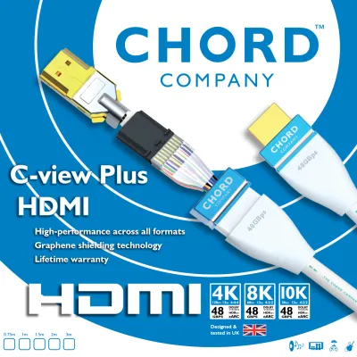 CHORD C-view Plus HDMI 8k (48Gbps) 2m CHORD C-view Plus HDMI 8k (48Gbps) 2m