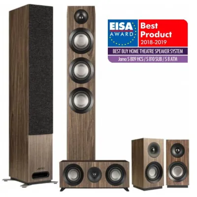 Onkyo TX-SR393 Black + Jamo S 809 HSC