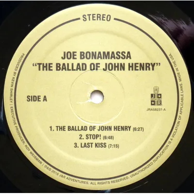 Вініловий диск LP Joe Bonamassa: Ballad Of John Henry-Ltd Вініловий диск LP Joe Bonamassa: Ballad Of John Henry-Ltd