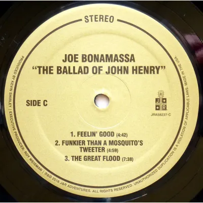 Вініловий диск LP Joe Bonamassa: Ballad Of John Henry-Ltd