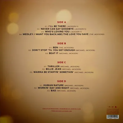 Вініловий диск Michael Jackson: Songs From The Motion Picture /2LP Вініловий диск Michael Jackson: Songs From The Motion Picture /2LP