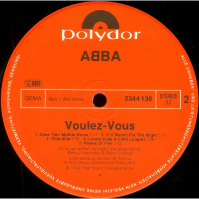 Вініловий диск Abba: Voulez-Vous-Hq/Ltd