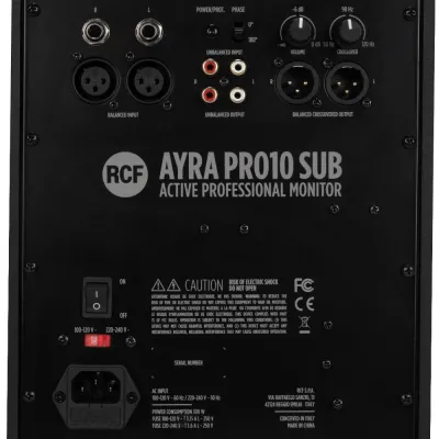 RCF AYRA PRO10 SUB RCF AYRA PRO10 SUB