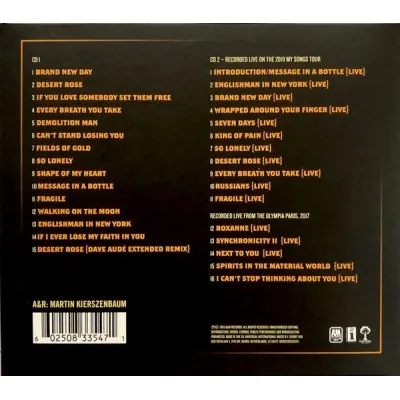 Вініловий диск Sting: Му Songs -Live /2LP Вініловий диск Sting: Му Songs -Live /2LP