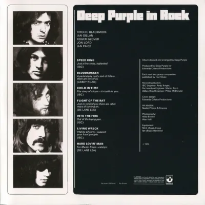 Вініловий диск Deep Purple: In Rock -Coloured Вініловий диск Deep Purple: In Rock -Coloured