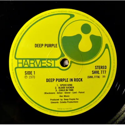Вініловий диск Deep Purple: In Rock -Coloured Вініловий диск Deep Purple: In Rock -Coloured