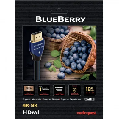 AUDIOQUEST BlueBerry HDMI 18G 1.0 м (HDM18BLUE100) AUDIOQUEST BlueBerry HDMI 18G 1.0 м (HDM18BLUE100)