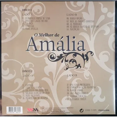 Вініловий диск 2LP Amalia Rodrigues: O Melhor De.. - Remast Вініловий диск 2LP Amalia Rodrigues: O Melhor De.. - Remast