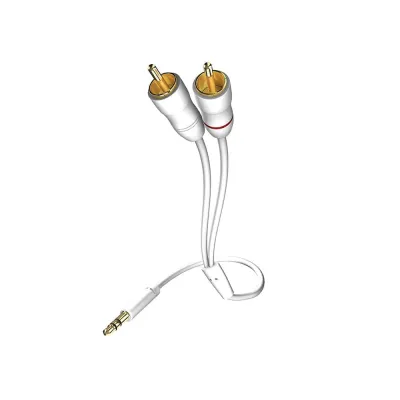 Inakustik Star 3,5mm Mini Jack > 2 x RCA white 3,0m Inakustik Star 3,5mm Mini Jack > 2 x RCA white 3,0m