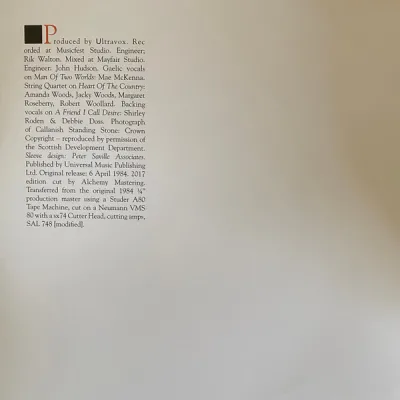Вініловий диск Ultravox: Lament /2LP