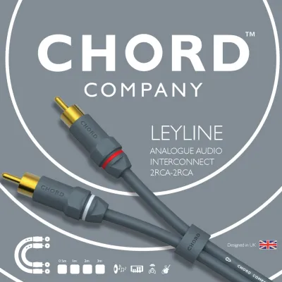 CHORD Leyline 2RCA to 2RCA 0.5m CHORD Leyline 2RCA to 2RCA 0.5m