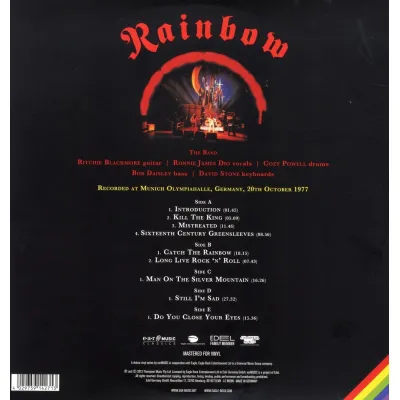 Вініловий диск Rainbow: Live In Munich 1977 /3LP Вініловий диск Rainbow: Live In Munich 1977 /3LP