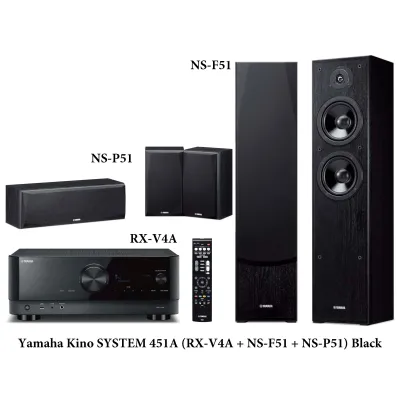 Yamaha Kino SYSTEM 451A (RX-V4A + NS-F51 + NS-P51) Black Yamaha Kino SYSTEM 451A (RX-V4A + NS-F51 + NS-P51) Black