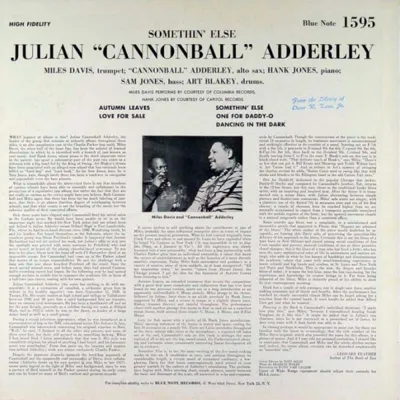Вініловий диск Cannonball Adderley: Somethin' Else