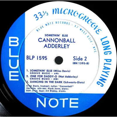Вініловий диск Cannonball Adderley: Somethin' Else Вініловий диск Cannonball Adderley: Somethin' Else