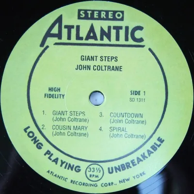 Вініловий диск John Coltrane: Giant Steps -Coloured/Hq Вініловий диск John Coltrane: Giant Steps -Coloured/Hq