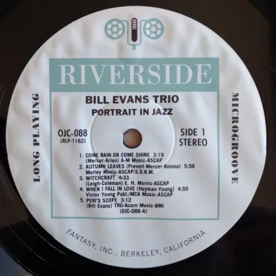 Вініловий диск Bill Evans Trio: Portrait In Jazz -Coloured Вініловий диск Bill Evans Trio: Portrait In Jazz -Coloured