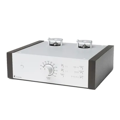 Pro-Ject Tube Box DS2 Silver EUcalyptus Pro-Ject Tube Box DS2 Silver EUcalyptus