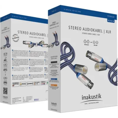 Inakustik Premium Audio Stereo 2 XLR - 2 XLR 0,75m Inakustik Premium Audio Stereo 2 XLR - 2 XLR 0,75m