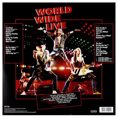 Вініловий диск Scorpions: World Wide Live /2LP Вініловий диск Scorpions: World Wide Live /2LP