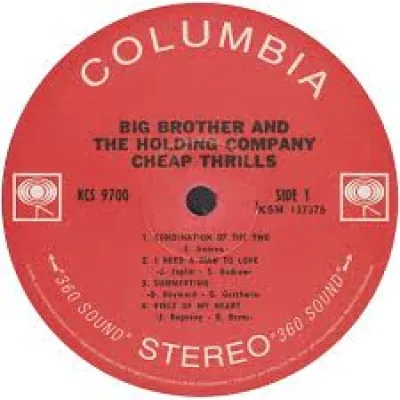 Вініловий диск Janis Joplin: Big Brother & The Holding Company Вініловий диск Janis Joplin: Big Brother & The Holding Company