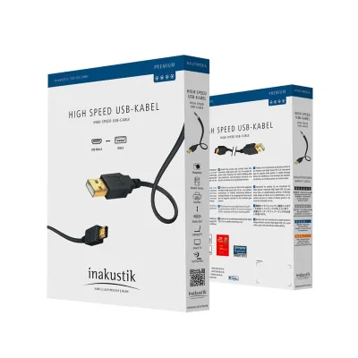 Inakustik Premium USB A - USB В 2,0m Inakustik Premium USB A - USB В 2,0m