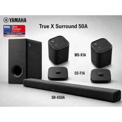Yamaha True X Surround 50A (SR-X50A, 2xWS-X1A, 2xCC-T1A) Carbon Gray