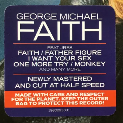 Вініловий диск George Michael: Faith Вініловий диск George Michael: Faith