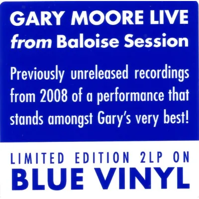 Вініловий диск Gary Moore: Gary Moore Live - From Baloise Session /2LP