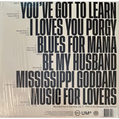 Вініловий диск Nina Simone: You've Got To Learn Вініловий диск Nina Simone: You've Got To Learn