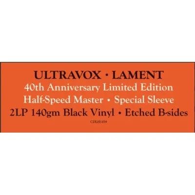 Вініловий диск Ultravox: Lament /2LP