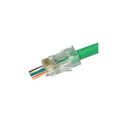 SCP SIMPLY45-CAT6 PASS THROUGH MODULAR PLUGS FOR 23awg CAT6 (100 PCS) SCP SIMPLY45-CAT6 PASS THROUGH MODULAR PLUGS FOR 23awg CAT6 (100 PCS)