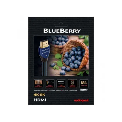 AUDIOQUEST hd 5.0m 18G HDMI BlueBerry (HDM18BLUE500) AUDIOQUEST hd 5.0m 18G HDMI BlueBerry (HDM18BLUE500)