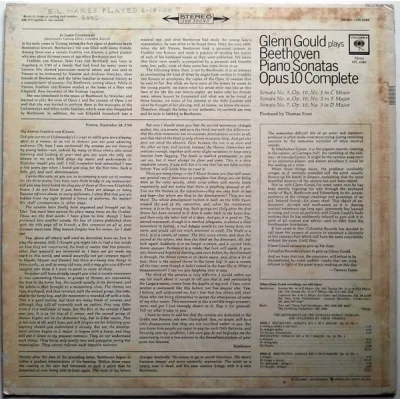 Вініловий диск Glenn Gould: Beethoven, Piano Sonatas Вініловий диск Glenn Gould: Beethoven, Piano Sonatas
