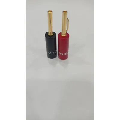 CHORD Crimp Gold Banana Plug & Black Cap CHORD Crimp Gold Banana Plug & Black Cap