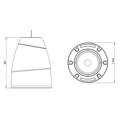 Work Pendant SN6 White Work Pendant SN6 White