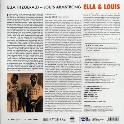Вініловий диск Ella Fitzgerald & Louis: Ella & Louis -Hq/Ltd (180g) Вініловий диск Ella Fitzgerald & Louis: Ella & Louis -Hq/Ltd (180g)