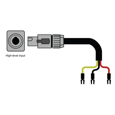 CHORD Epic High-Level Subwoofer Cable Spades - Speakon 3m CHORD Epic High-Level Subwoofer Cable Spades - Speakon 3m