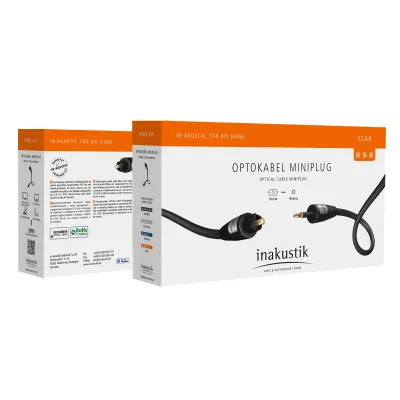 Inakustik Star Opto 3,5 Mini <> Toslink 0,75m Inakustik Star Opto 3,5 Mini <> Toslink 0,75m